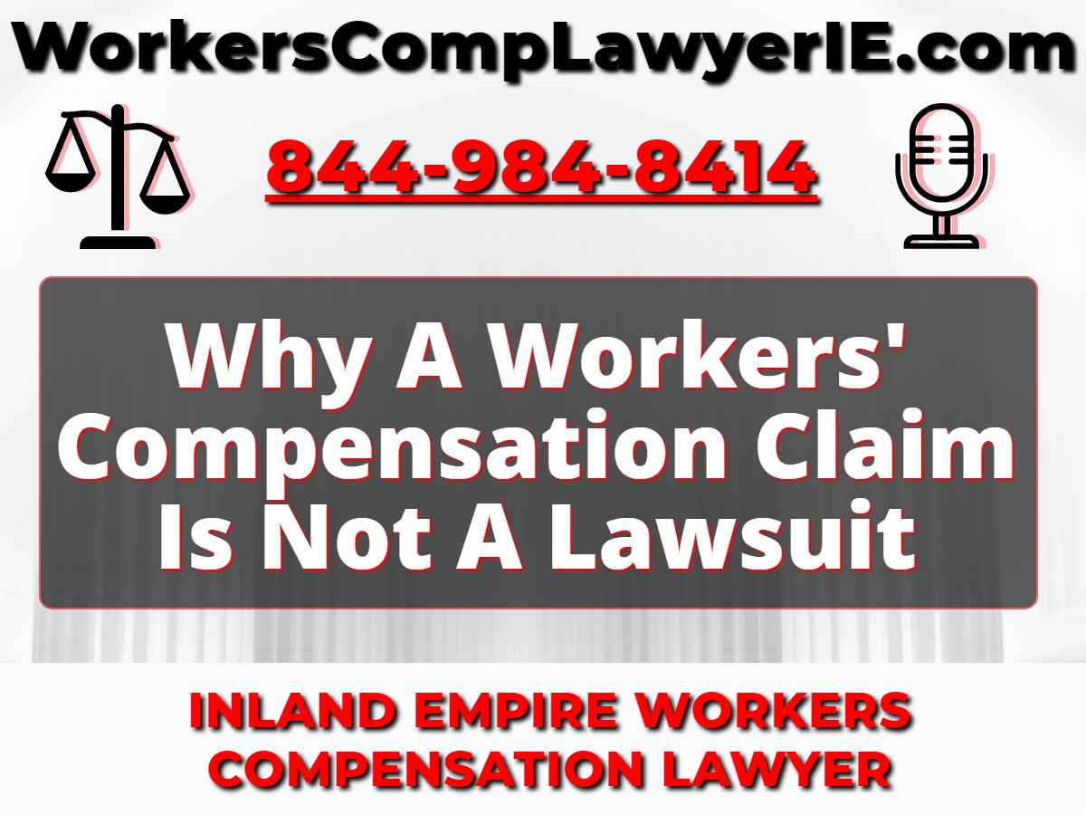 Why A Workers' Compensation Claim Is Not A Lawsuit